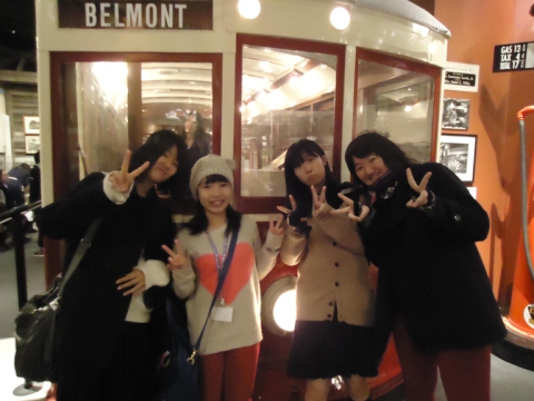 Japanese exchange students touring the Story of Virginia exhibit on November 8, 2012.