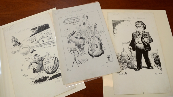 Three of the Virginia Historical Society's Seibel originals.